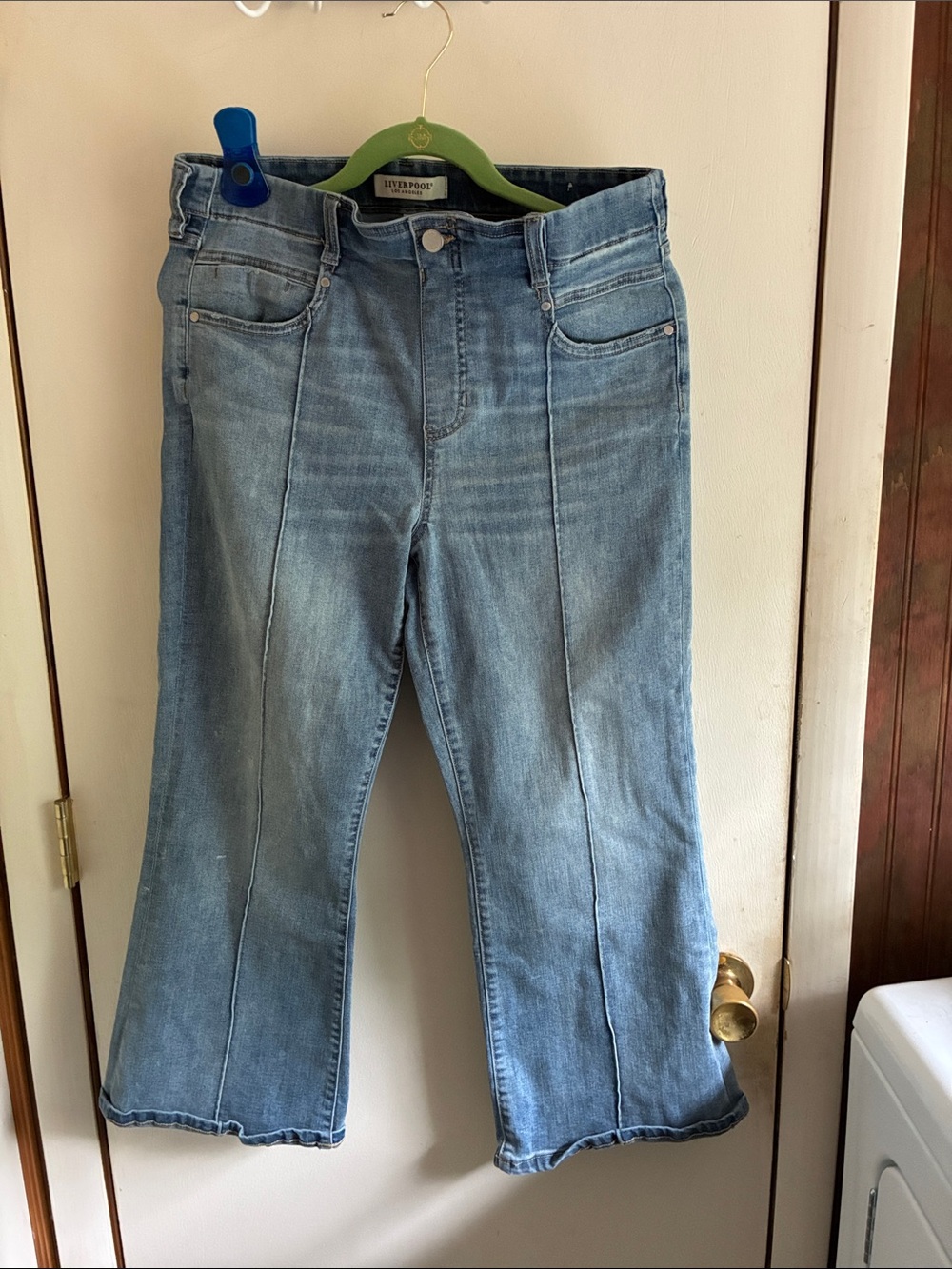 Liverpool Jeans Company Women's Light Blue Ankle Crop Jeans